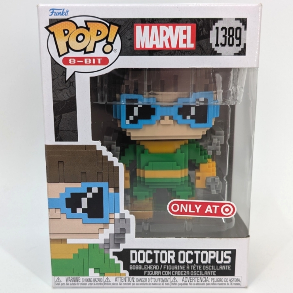 Funko Pop! 8-Bit Marvel 1389 Doctor Octopus Action Figure Green, Blue, Black NIB